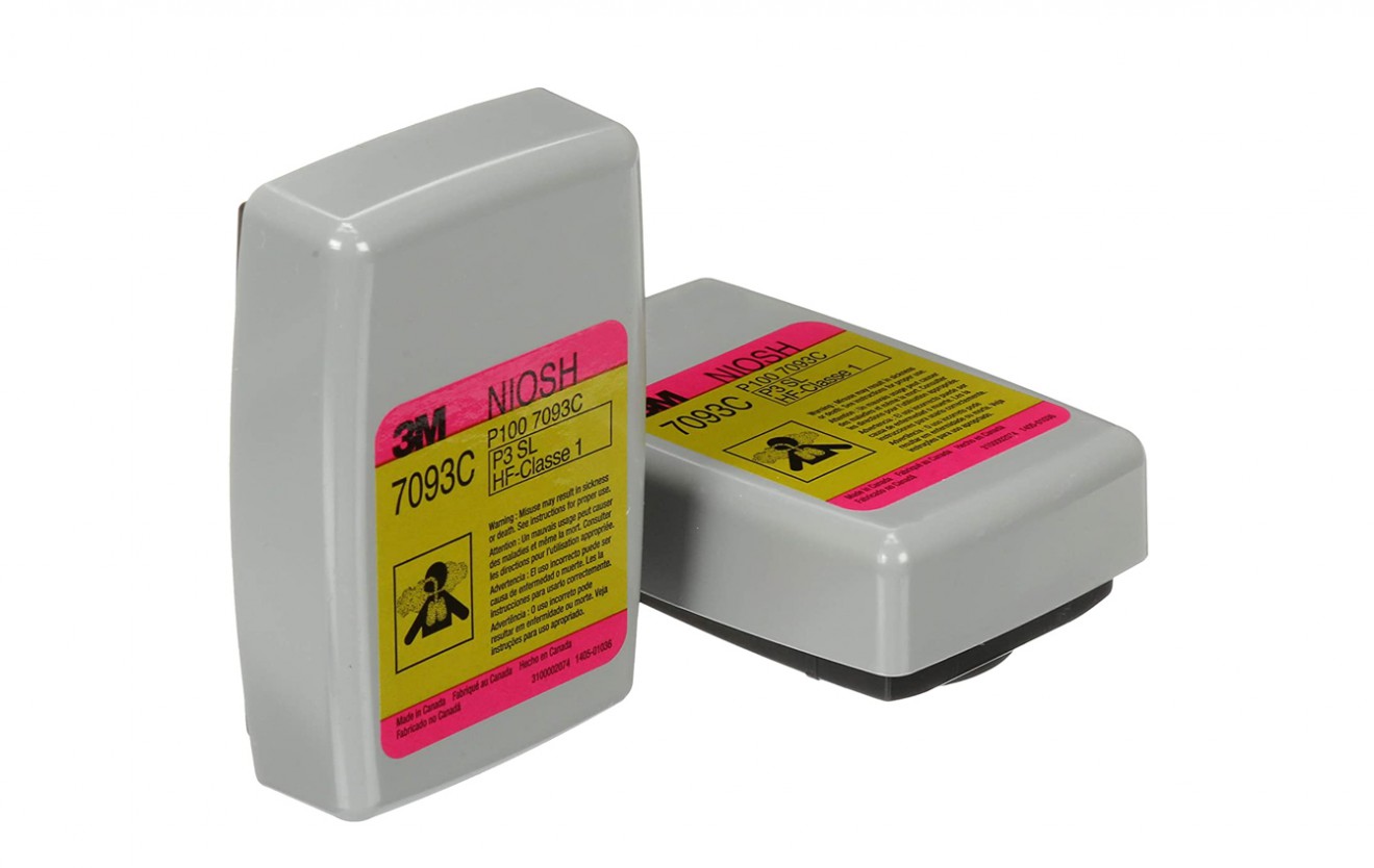 3M Cartridge/Filter 7093C/37173(AAD), Hydrogen Fluoride with Nuisance Level Organic Vapour and Acid