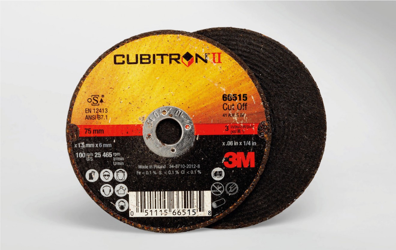 3M Cubitron II Cut-Off Wheel, T41, 115 mm x 1 mm x 22.23 mm, A60, PN86929