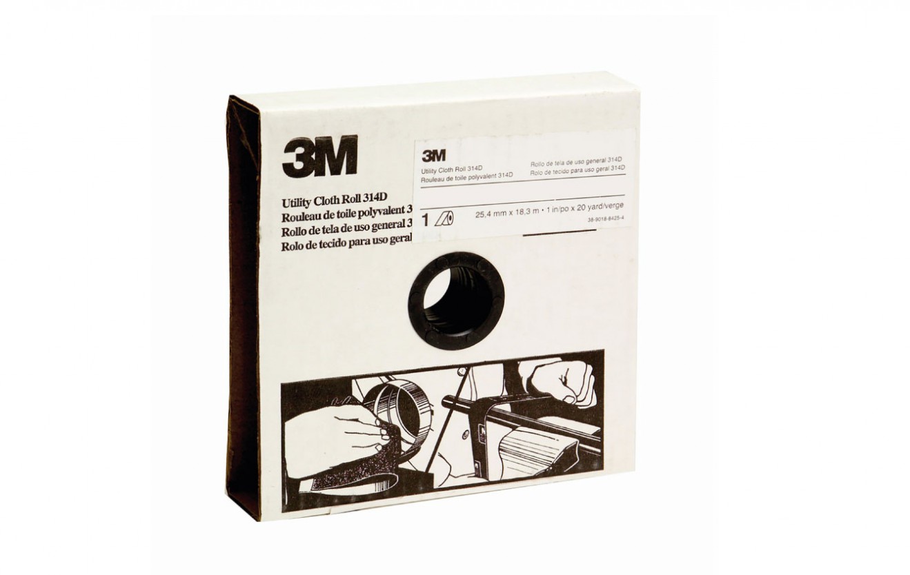 3M Utility Cloth Roll 314D, P400,115 mmX 50 m, 2RLS/Carton