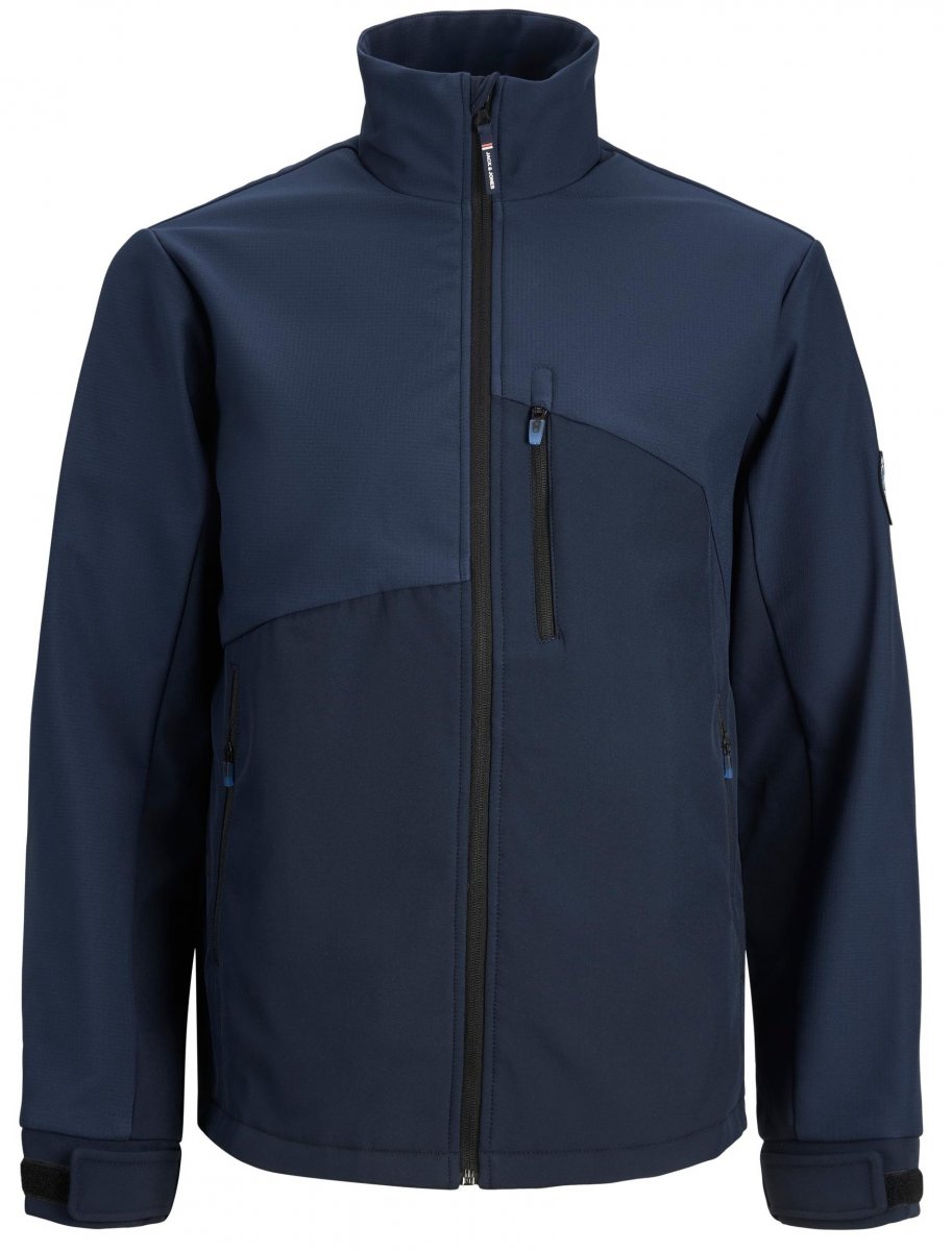 POLYESTER/ELASTHANE SOFTSHELL JACKET NAVY/BLACK S LULEA2   