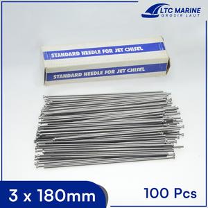 SPARE NEEDLE FOR JET CHISEL  3X180MM 100'S NITTO TA98782 